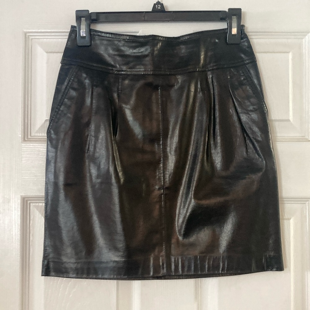 Leather miniskirt size: 0